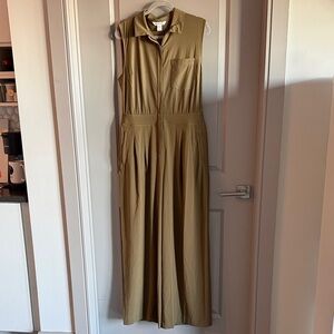 Athleta Sleeveless Utility Jumpsuit in green